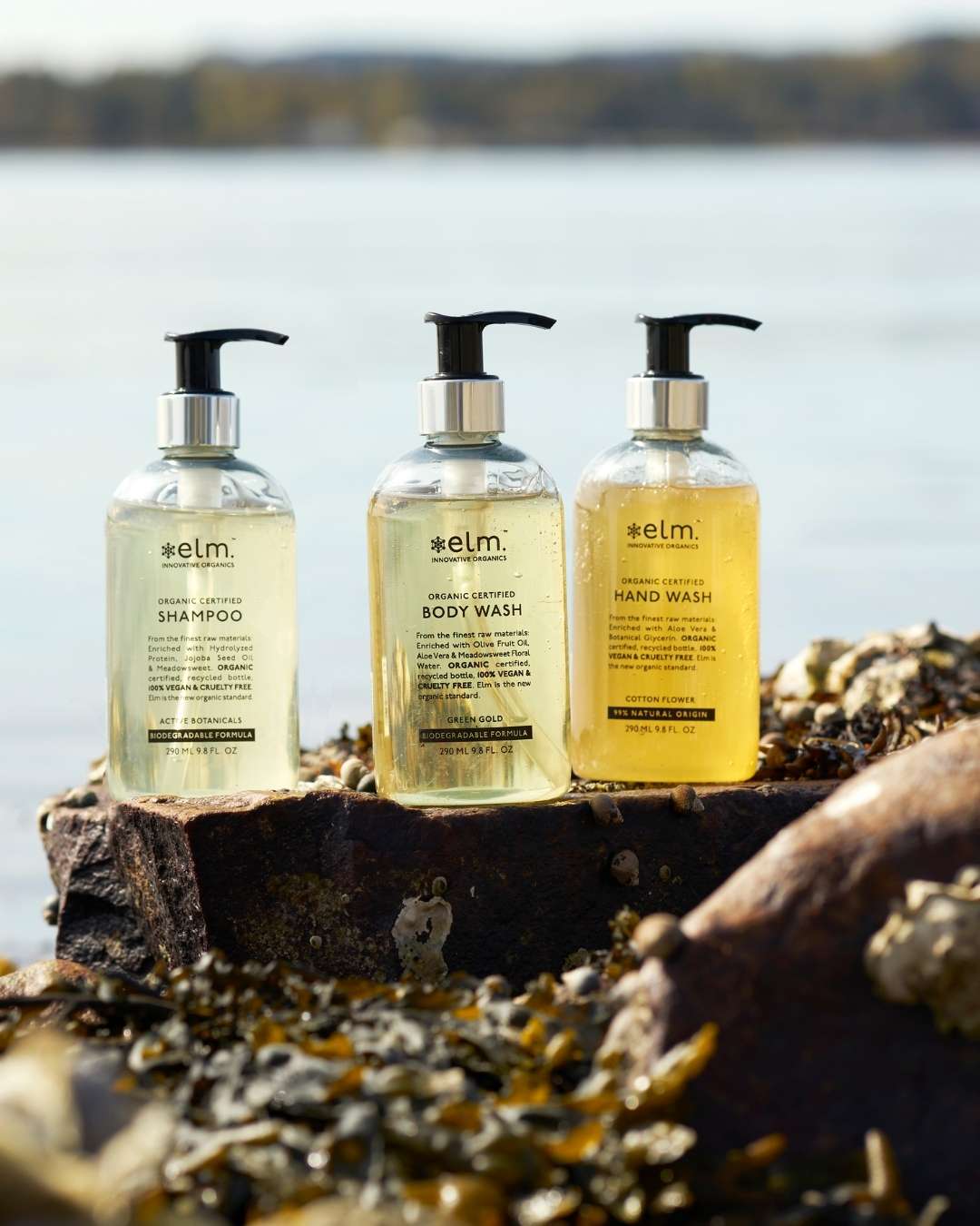 Elm Organics produkter er lagtet av resirkulert plast som er ment for Ă„ vare