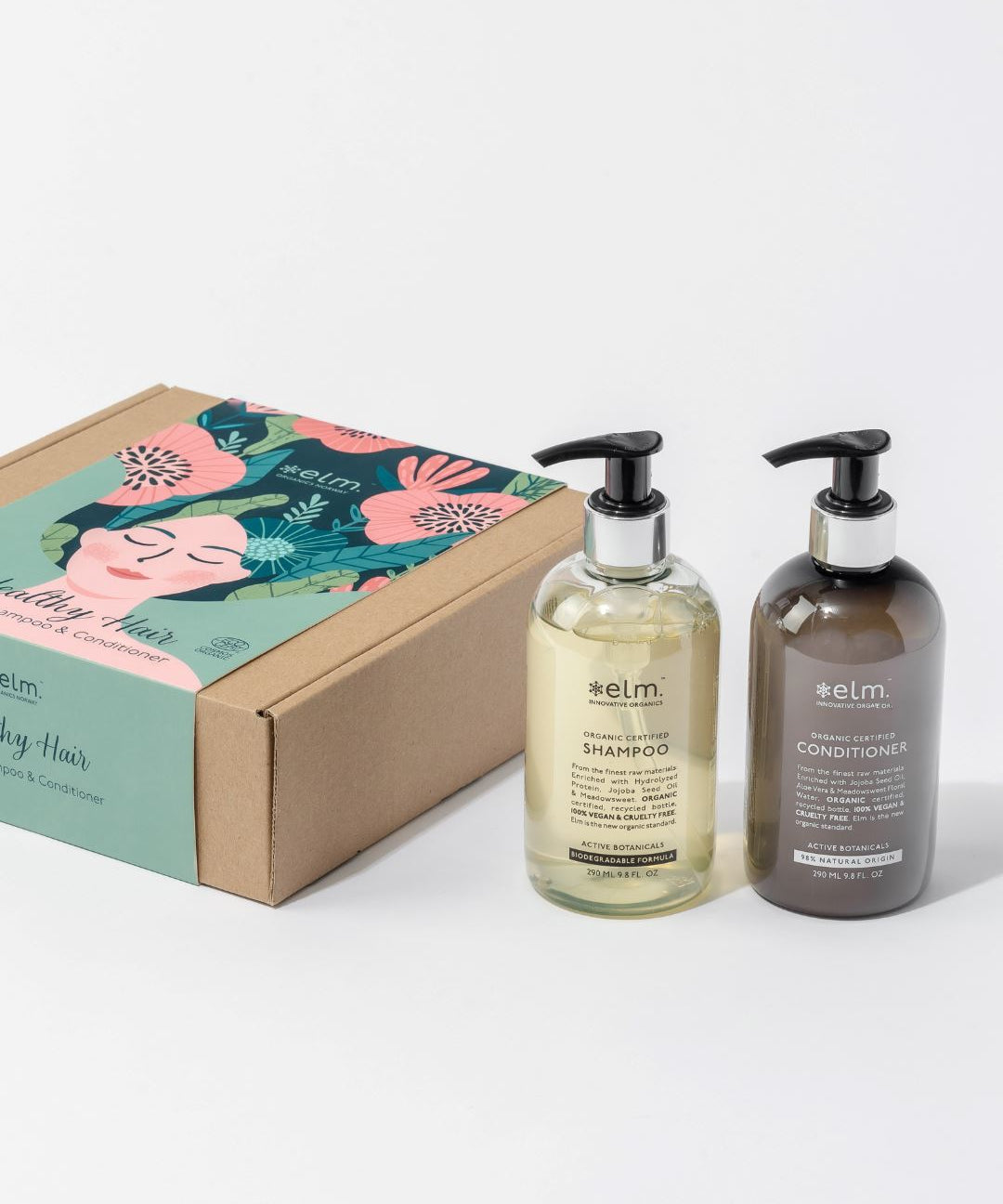 organic shampoo and conditioner giftset 290ml